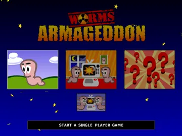 Worms Armageddon (EU) screen shot title